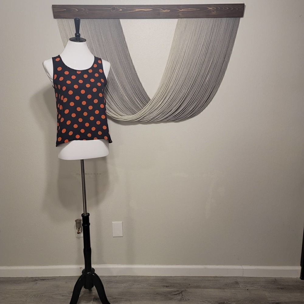 Elodie Bow Back Polka Dot Tank Top Sz XS